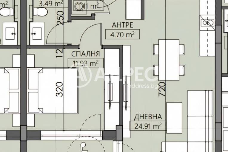Двустаен апартамент, Пловдив, Младежки хълм, 662716, Снимка 2
