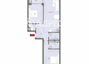 Тристаен апартамент, София, Манастирски ливади - изток, 668716, Снимка 1