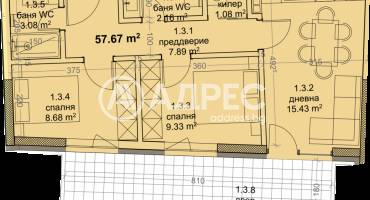 Тристаен апартамент, Варна, Младост 1, 671717, Снимка 2