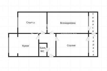 Тристаен апартамент, Бургас, Изгрев, 677720, Снимка 1