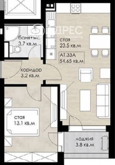 Двустаен апартамент, София, Дружба 2, 677722, Снимка 1