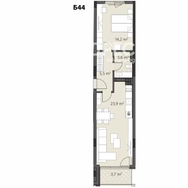 Двустаен апартамент, София, Овча купел 2, 581724, Снимка 1