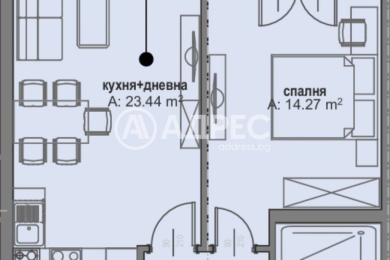 Двустаен апартамент, София, Малинова Долина, 687725, Снимка 2