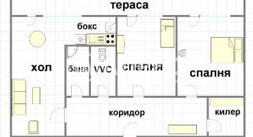 Тристаен апартамент, Варна, Владислав Варненчик, 701725, Снимка 1
