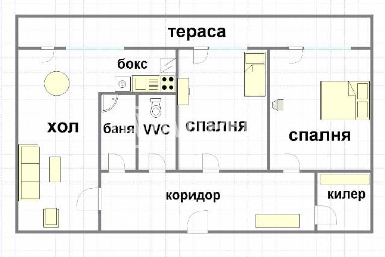 Тристаен апартамент, Варна, Владислав Варненчик, 701725, Снимка 1