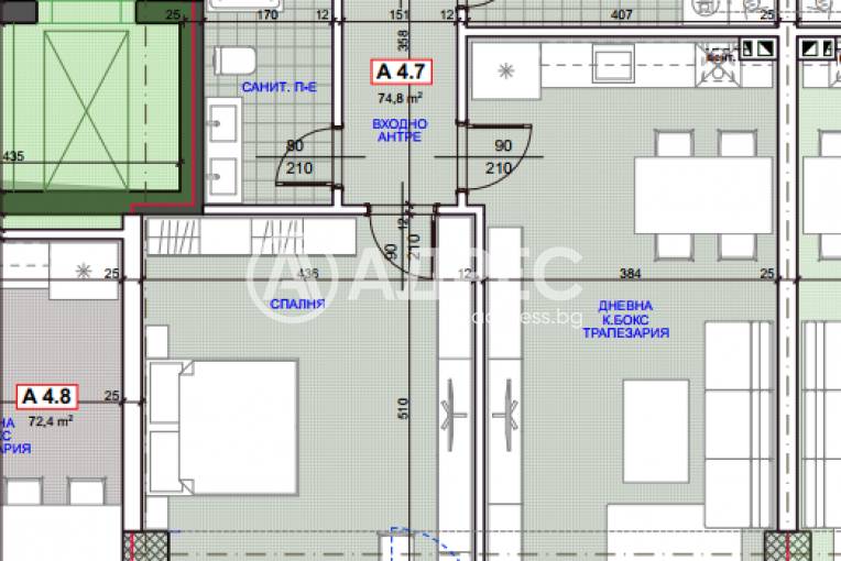 Двустаен апартамент, Русе, Здравец изток, 663726, Снимка 3