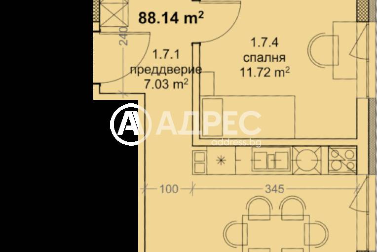 Тристаен апартамент, Варна, Младост 1, 671727, Снимка 2