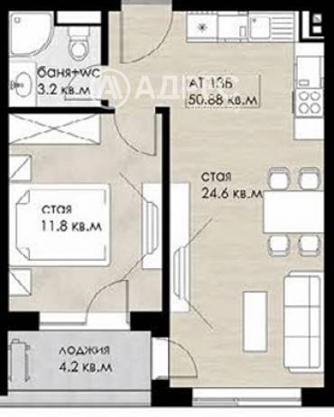 Двустаен апартамент, София, Дружба 2, 677727, Снимка 1