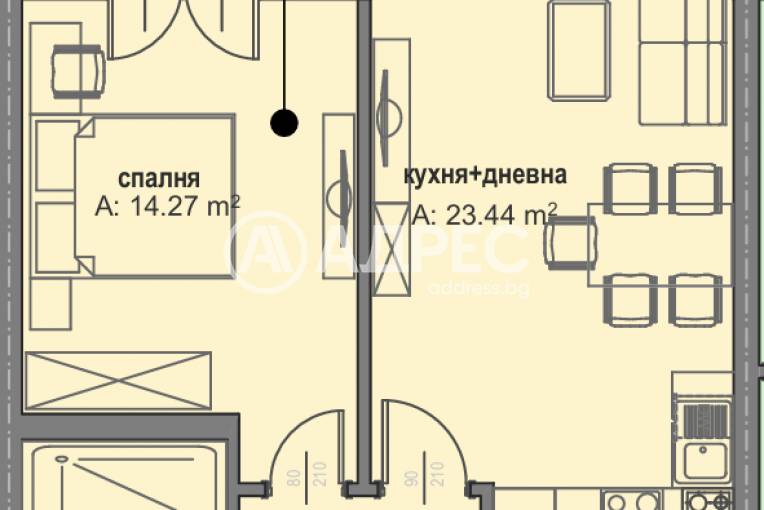 Двустаен апартамент, София, Малинова Долина, 687727, Снимка 2