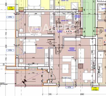 Тристаен апартамент, Русе, Здравец изток, 663728, Снимка 1