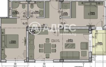 Тристаен апартамент, София, Малинова Долина, 675728, Снимка 1