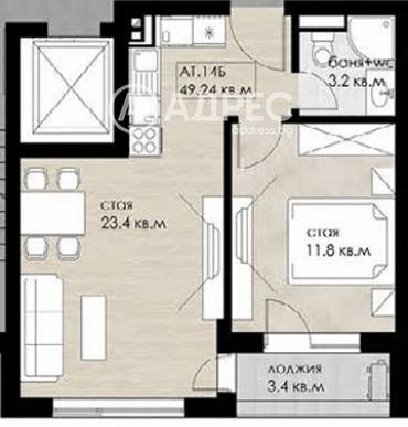 Двустаен апартамент, София, Дружба 2, 677731, Снимка 1