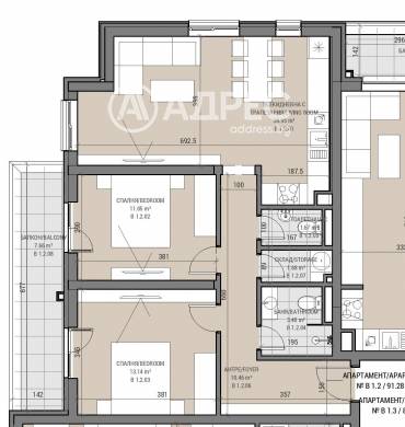 Тристаен апартамент, София, Овча купел, 589732, Снимка 1