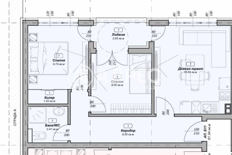 Тристаен апартамент, Варна, м-ст Пчелина, 656732, Снимка 2