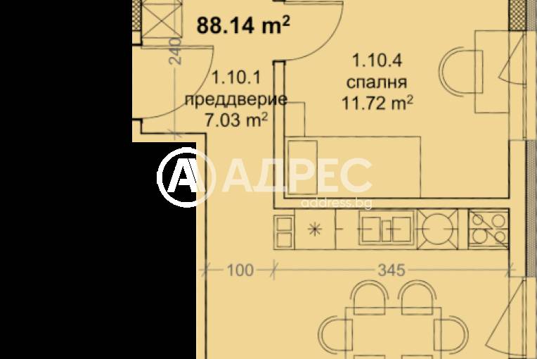 Тристаен апартамент, Варна, Младост 1, 671732, Снимка 2