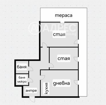 Тристаен апартамент, София, Драгалевци, 699732, Снимка 1