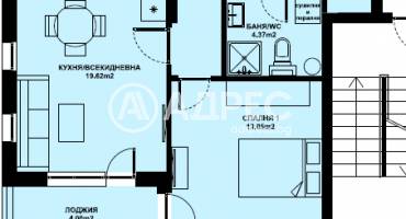 Двустаен апартамент, Благоевград, Изгрев, 673733, Снимка 1