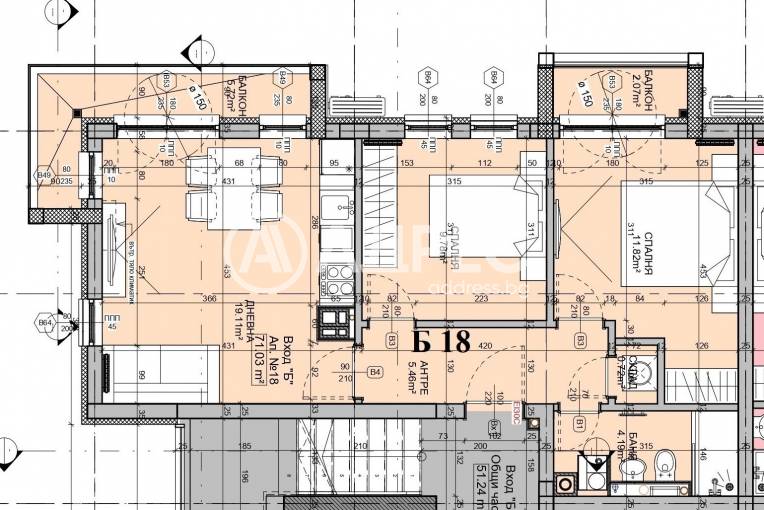 Тристаен апартамент, София, Манастирски ливади - изток, 672735, Снимка 4