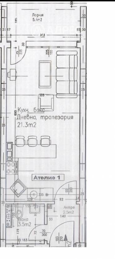 Едностаен апартамент, София, Люлин 2, 684735, Снимка 1