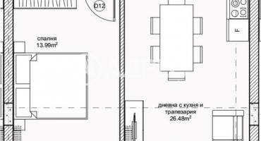 Двустаен апартамент, Варна, Възраждане 1, 677736, Снимка 5