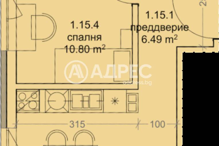 Тристаен апартамент, Варна, Младост 1, 671738, Снимка 2