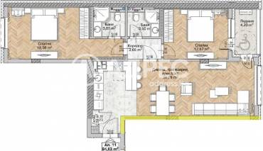 Тристаен апартамент, София, Люлин 8, 675738, Снимка 1