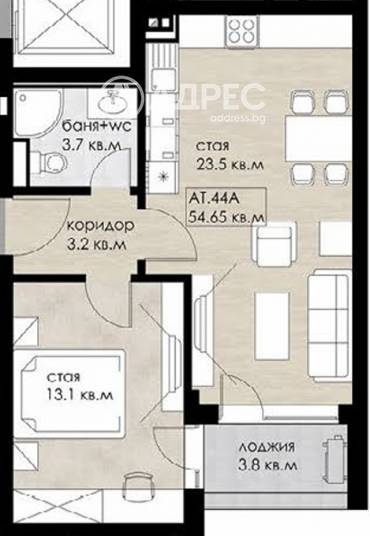 Двустаен апартамент, София, Дружба 2, 677739, Снимка 1