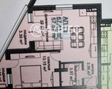 Двустаен апартамент, Бургас, Мадика, 671741, Снимка 1