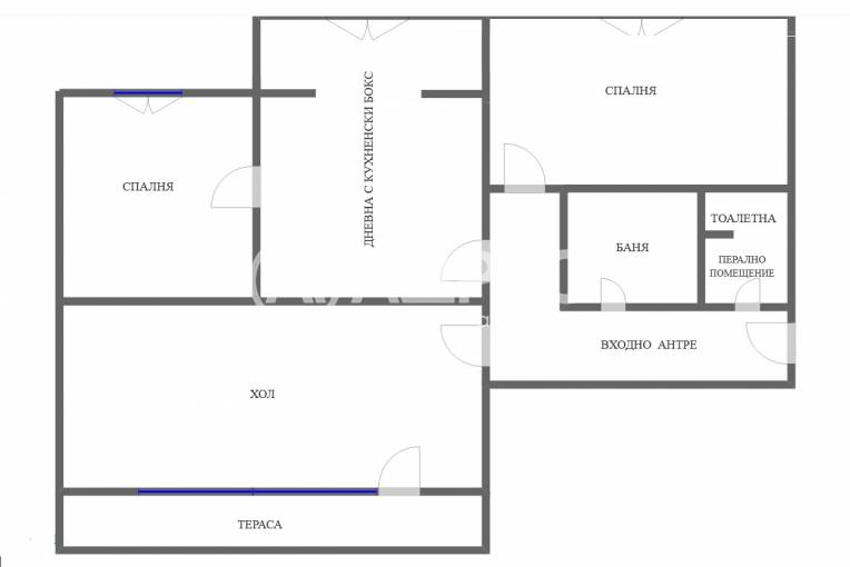Тристаен апартамент, Пловдив, Полиграфия, 680742, Снимка 1