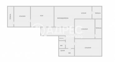 Тристаен апартамент, Варна, Лятно кино Тракия, 685744, Снимка 1