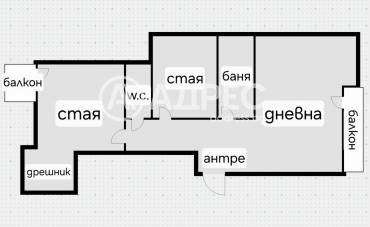 Тристаен апартамент, София, Център, 689745, Снимка 1