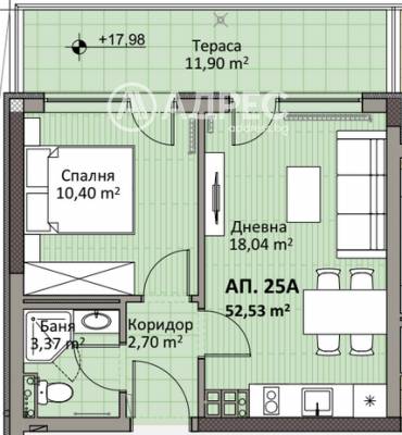 Двустаен апартамент, София, Надежда 2, 697745, Снимка 1