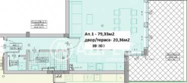 Едностаен апартамент, Варна, м-ст Пчелина, 650746, Снимка 1