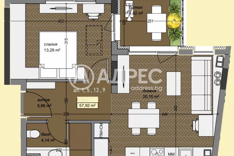 Двустаен апартамент, София, Левски В, 689746, Снимка 4