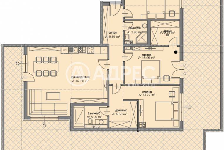 Многостаен апартамент, София, Малинова Долина, 687747, Снимка 2