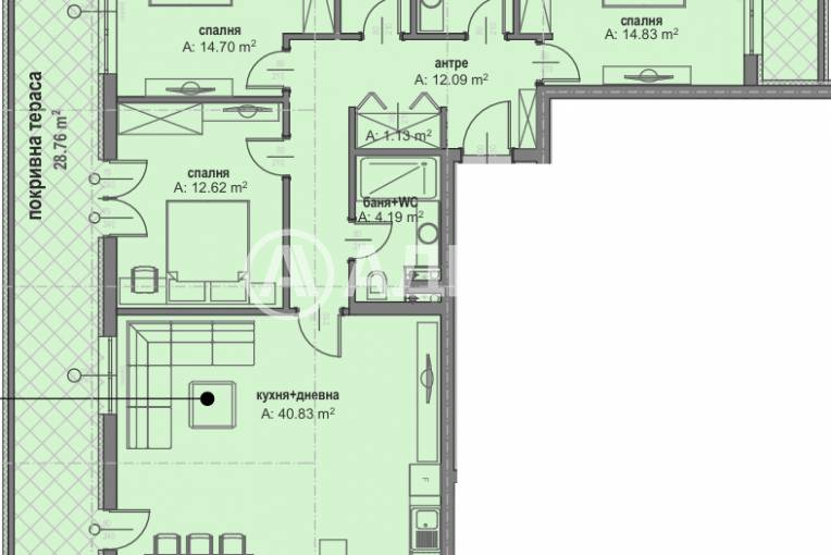 Многостаен апартамент, София, Малинова Долина, 687748, Снимка 2