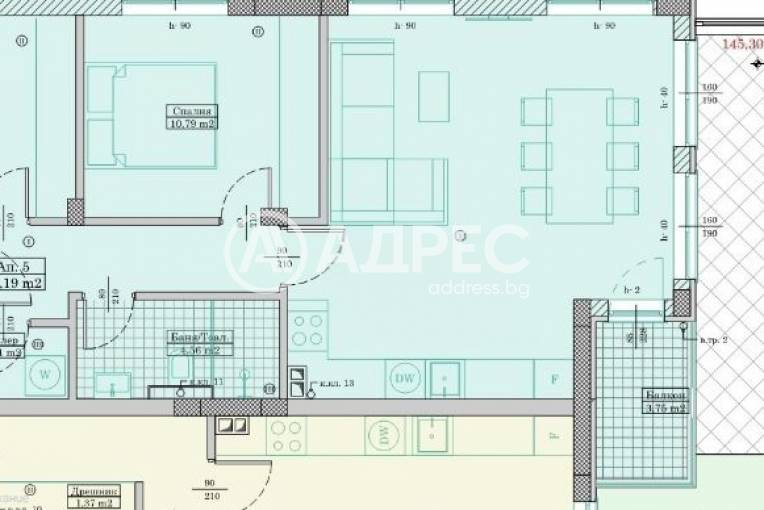 Тристаен апартамент, Варна, м-ст Пчелина, 650749, Снимка 3