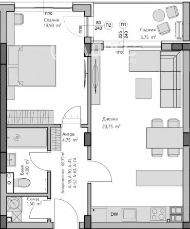 Двустаен апартамент, Пловдив, Христо Смирненски, 664749, Снимка 1