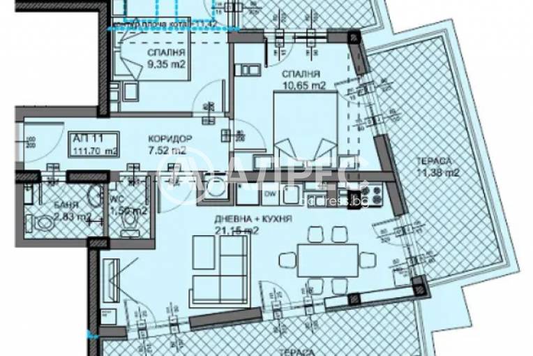 Тристаен апартамент, София, Овча купел 1, 687750, Снимка 2