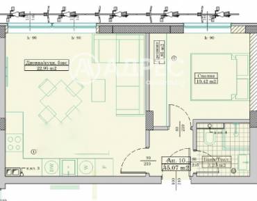 Двустаен апартамент, Варна, м-ст Пчелина, 650752, Снимка 1