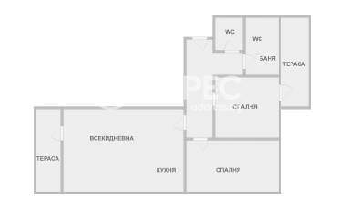 Тристаен апартамент, Варна, Център, 575754, Снимка 1