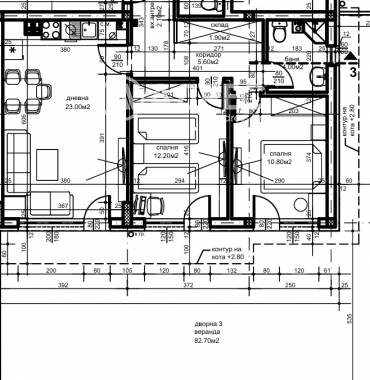 Двустаен апартамент, Пловдив, Беломорски, 645759, Снимка 1