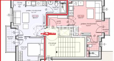 Двустаен апартамент, Несебър, Черно море, 666763, Снимка 3