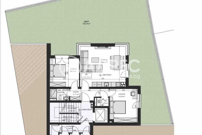 Тристаен апартамент, София, Драгалевци, 647764, Снимка 3