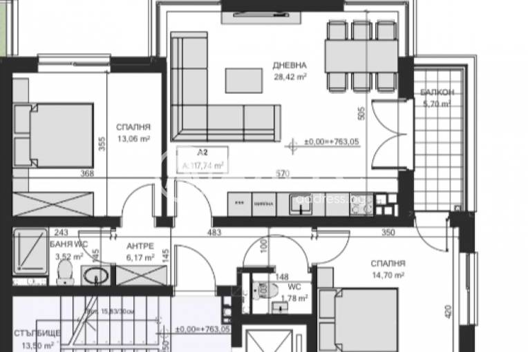 Тристаен апартамент, София, Драгалевци, 647765, Снимка 2