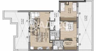 Тристаен апартамент, София, Овча купел, 660765, Снимка 1