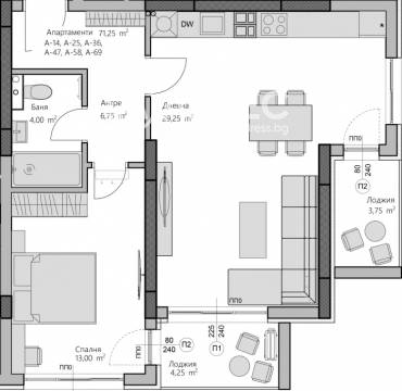 Двустаен апартамент, Пловдив, Христо Смирненски, 664766, Снимка 1