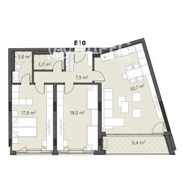 Тристаен апартамент, София, Овча купел 2, 700767, Снимка 1