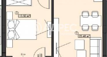 Двустаен апартамент, София, Манастирски ливади - запад, 636768, Снимка 1