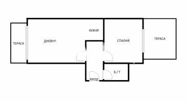 Двустаен апартамент, Варна, Цветен квартал, 681768, Снимка 13